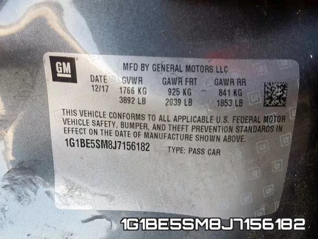 1G1BE5SM8J7156182 фото 2