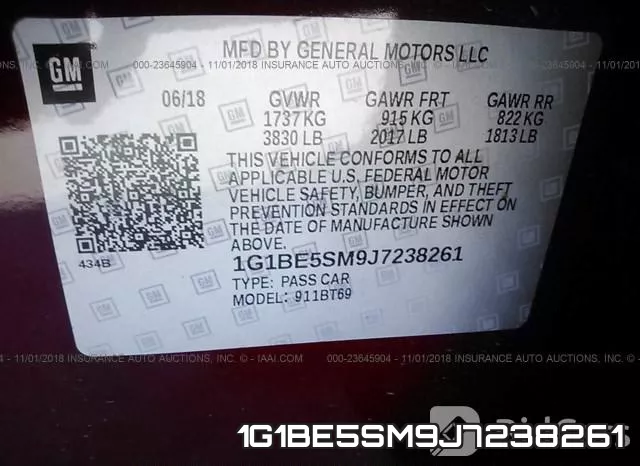 1G1BE5SM9J7238261 фото 10