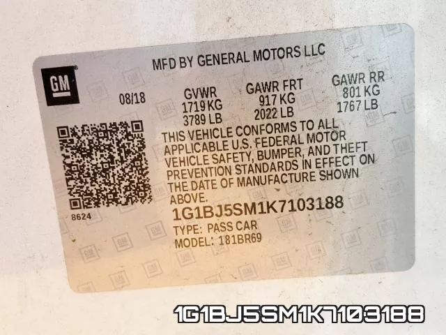 1G1BJ5SM1K7103188 фото 2