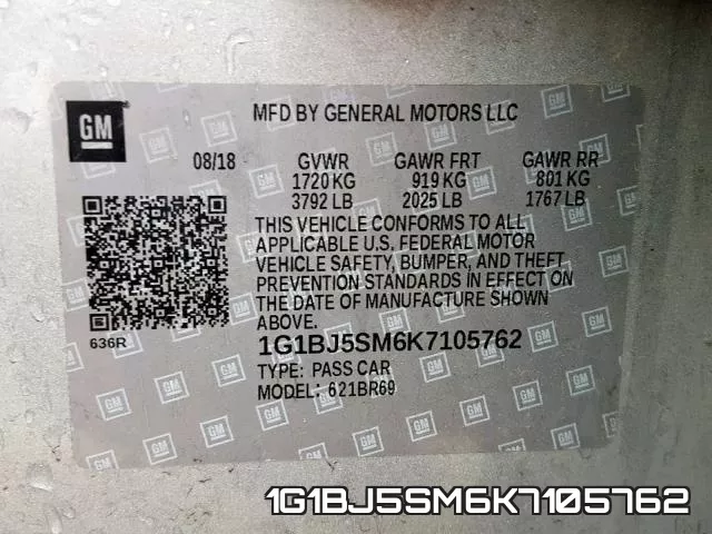 1G1BJ5SM6K7105762 фото 2