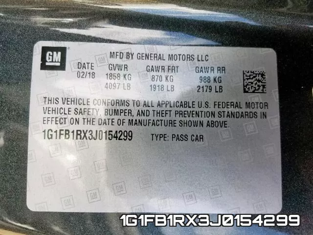 1G1FB1RX3J0154299 фото 2