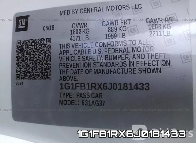 1G1FB1RX6J0181433 фото 10