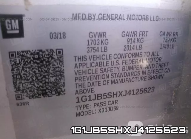 1G1JB5SHXJ4125623 фото 10