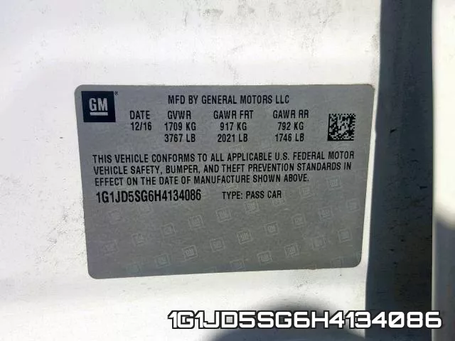 1G1JD5SG6H4134086 фото 2