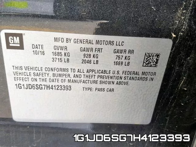 1G1JD6SG7H4123393 фото 2
