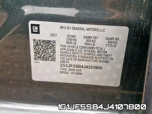 1G1JF5SB4J4107800 фото 2
