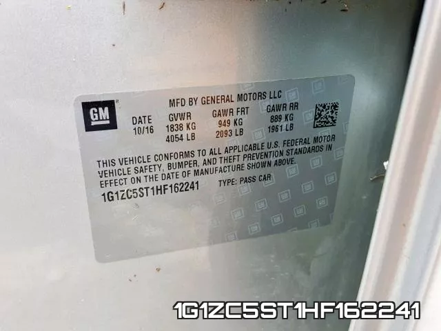 1G1ZC5ST1HF162241 фото 2