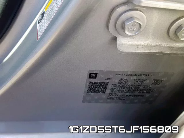 1G1ZD5ST6JF156809 фото 2