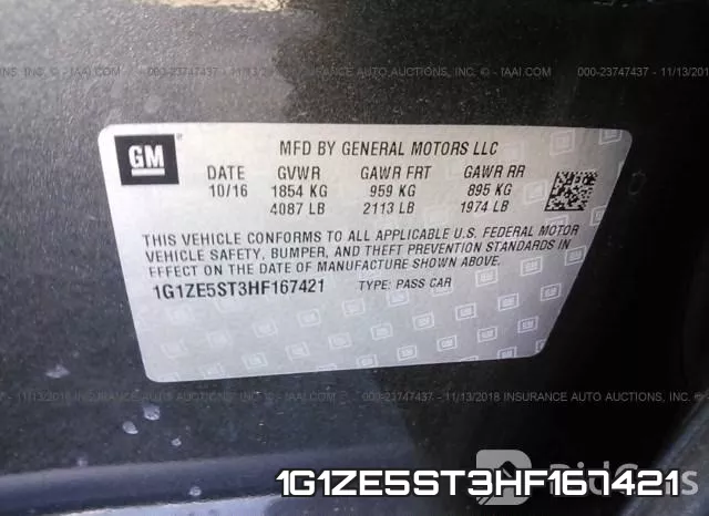 1G1ZE5ST3HF167421 фото 10