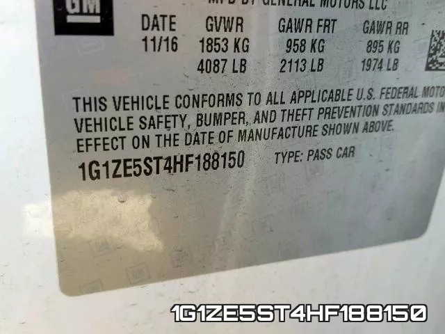 1G1ZE5ST4HF188150 фото 2