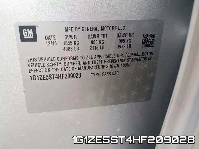1G1ZE5ST4HF209028 фото 2