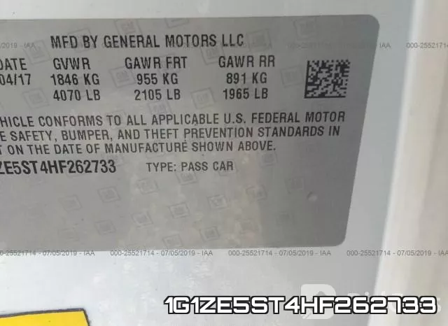 1G1ZE5ST4HF262733 фото 10