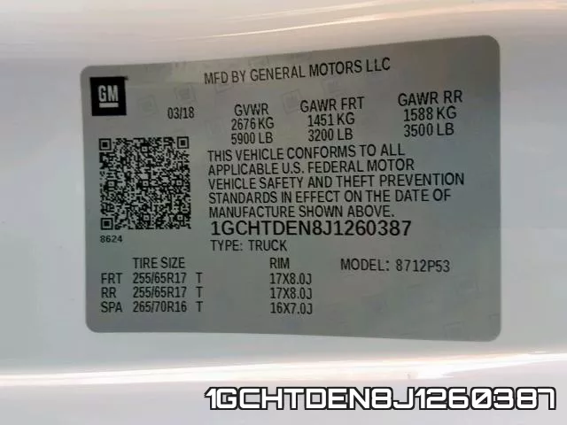 1GCHTDEN8J1260387 фото 2