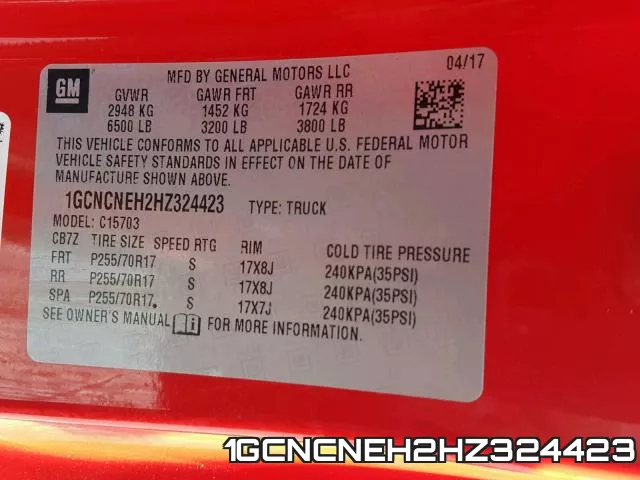 1GCNCNEH2HZ324423 фото 2