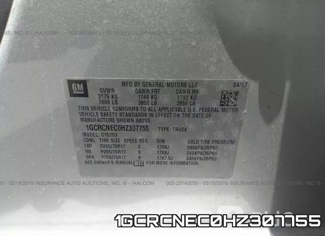 1GCRCNEC0HZ307755 фото 10