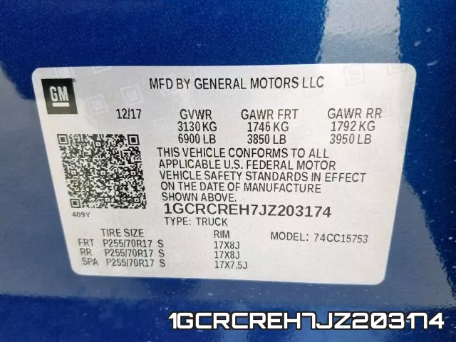 1GCRCREH7JZ203174 фото 2