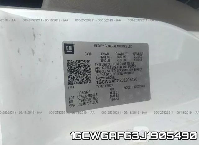 1GCWGAFG3J1905490 фото 10