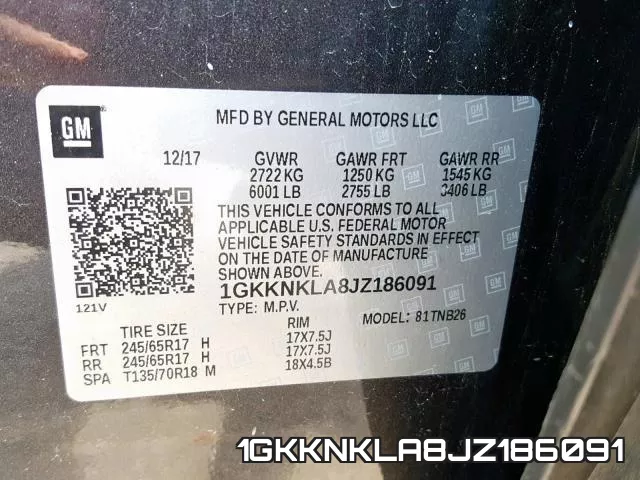 1GKKNKLA8JZ186091 фото 2