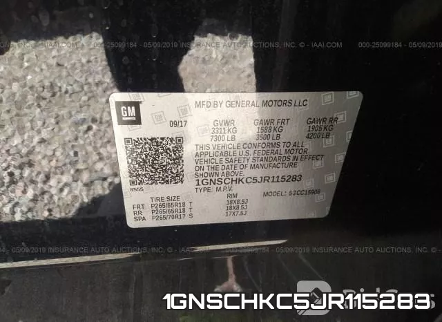 1GNSCHKC5JR115283 фото 10