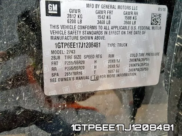 1GTP6EE17J1208481 фото 2