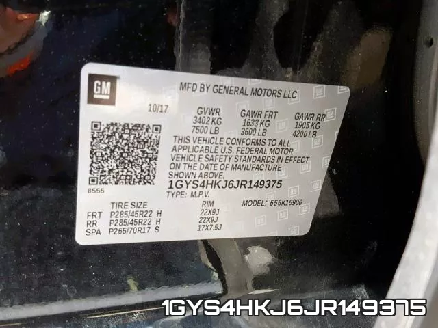 1GYS4HKJ6JR149375 фото 2