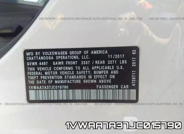 1VWAA7A37JC015790 фото 10