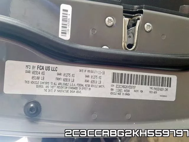 2C3CCABG2KH559797 фото 2