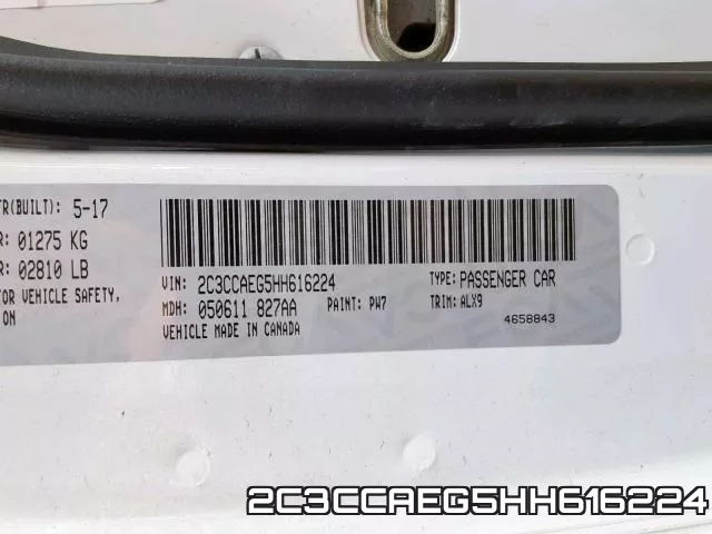 2C3CCAEG5HH616224 фото 2