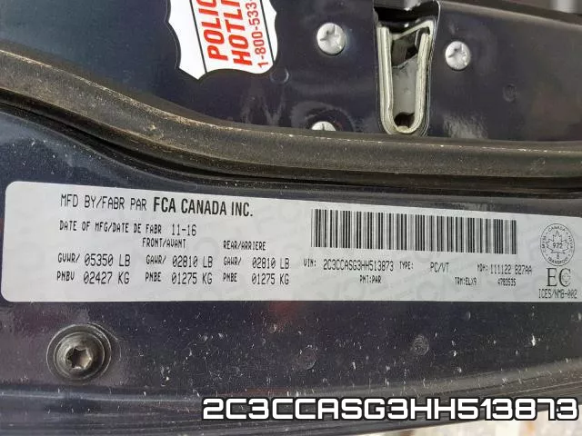 2C3CCASG3HH513873 фото 2