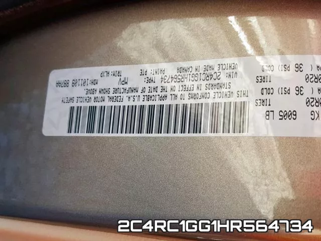 2C4RC1GG1HR564734 фото 2
