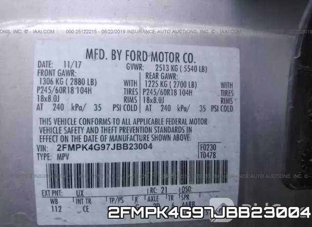 2FMPK4G97JBB23004 фото 10