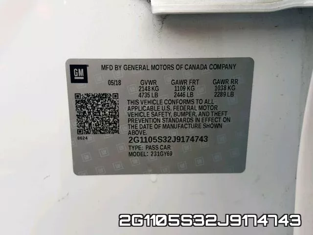 2G1105S32J9174743 фото 2