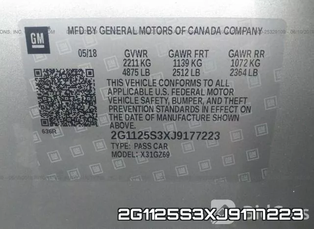 2G1125S3XJ9177223 фото 10