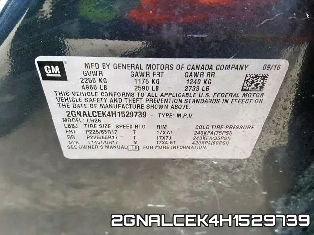 2GNALCEK4H1529739 фото 2