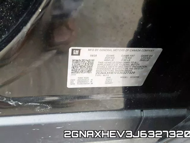 2GNAXHEV3J6327320 фото 2