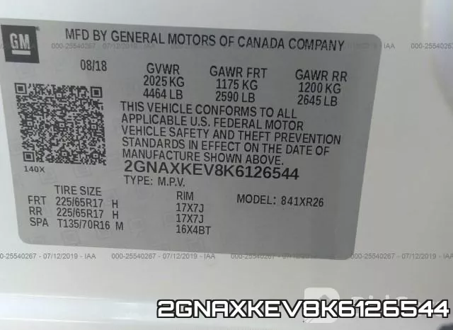 2GNAXKEV8K6126544 фото 10