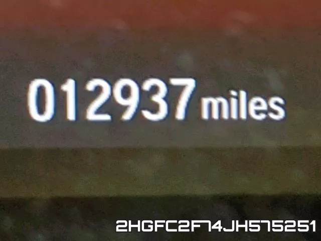 2HGFC2F74JH575251 фото 9