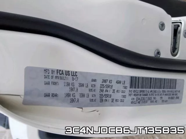 3C4NJDCB6JT135835 фото 2