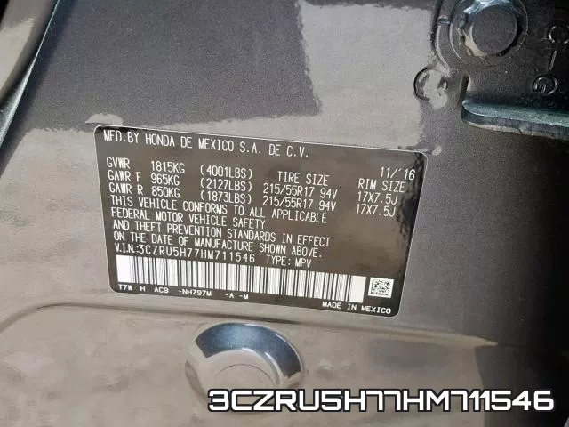 3CZRU5H77HM711546 фото 2