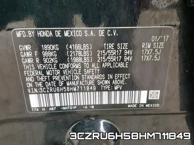 3CZRU6H58HM711849 фото 2
