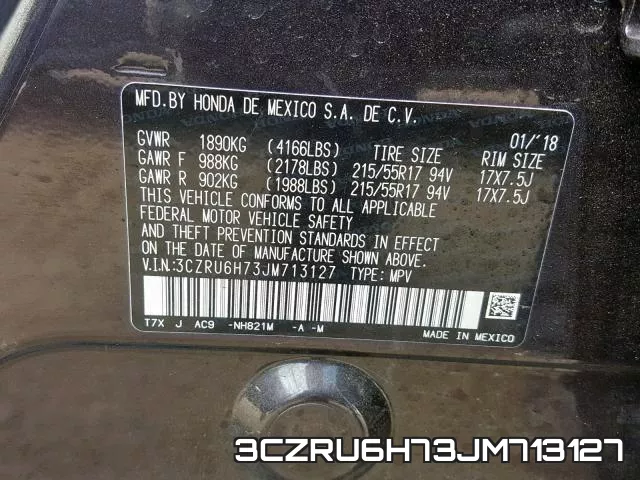 3CZRU6H73JM713127 фото 2
