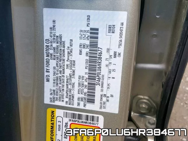 3FA6P0LU6HR384677 фото 2