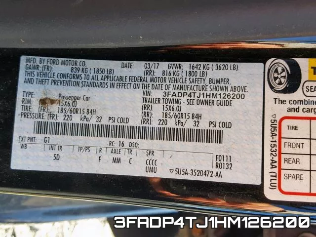 3FADP4TJ1HM126200 фото 2