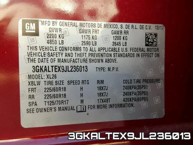 3GKALTEX9JL236013 фото 2