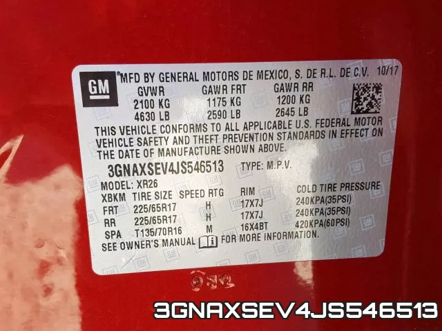 3GNAXSEV4JS546513 фото 2