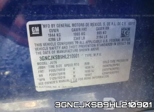 3GNCJKSB9HL210901 фото 10