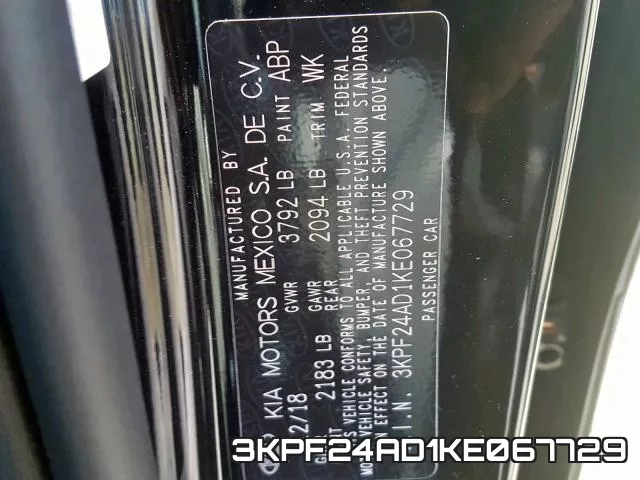 3KPF24AD1KE067729 фото 2