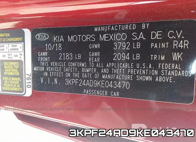 3KPF24AD9KE043470 фото 10