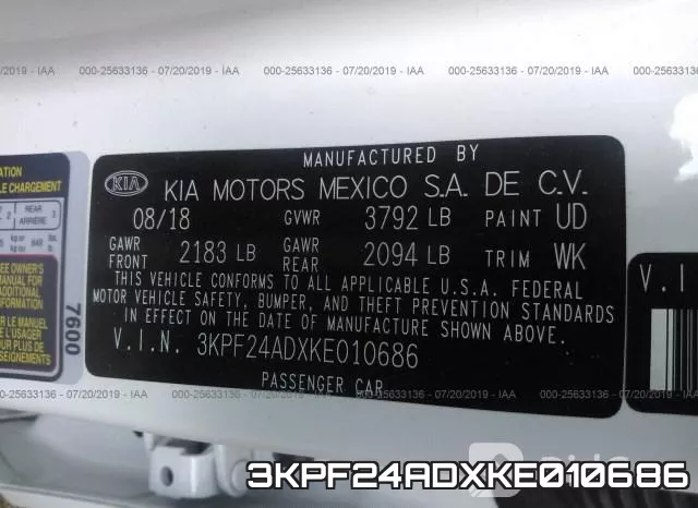 3KPF24ADXKE010686 фото 10