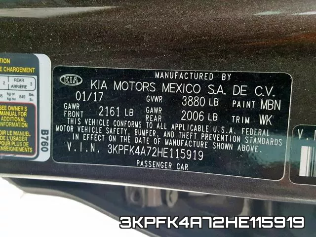 3KPFK4A72HE115919 фото 2